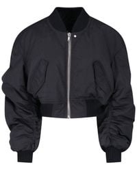 Rick Owens - Bomber Jacket "Secchia Cropped Flight" - Lyst