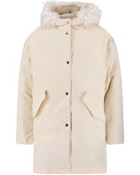 Jil Sander - Faux Fur Parka - Lyst