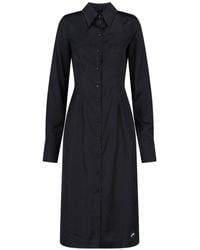 Marine Serre - Satin Midi Dress - Lyst