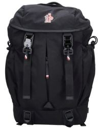 Moncler - Backpack With Leather Trim - Lyst
