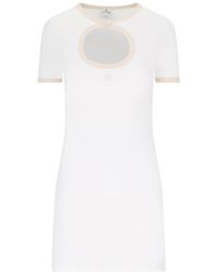 Courreges - Cut-out Mini Dress - Lyst