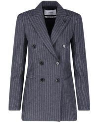 Lardini - Double-Breasted Wool Blazer - Lyst