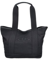 Vivienne Westwood - Logo Embroidered Tote Bag - Lyst