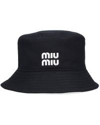 Miu Miu - Logo Bucket Hat - Lyst