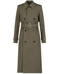 Burberry - Double-breasted Midi Trench Coat - Lyst