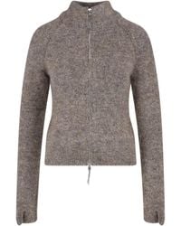 ROA - “Tasna” Zip-Up Cardigan - Lyst