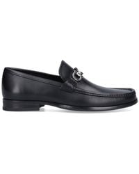 Ferragamo - Gancini Leather Loafers Black - Lyst