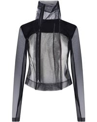 Rick Owens - Transparent Top "Naska Biker" - Lyst