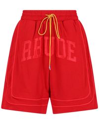 Rhude - Straight-Leg Shorts With Classic Waistband - Lyst