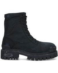 Balenciaga - Lace-Up Combat Boots - Lyst