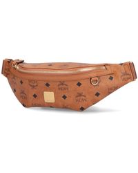 mcm white fanny pack