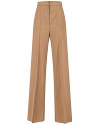Max Mara - Virgin Wool Pants Fernet - Lyst