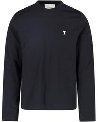 Ami Paris - Long Sleeve Crewneck T-Shirt - Lyst
