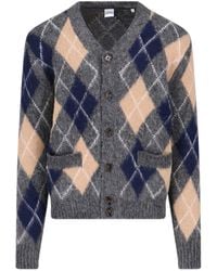 Aspesi - Cardigan In Lana Shetland - Lyst