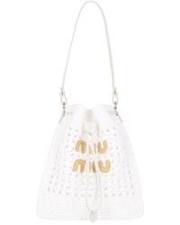 Miu Miu - Crochet Bucket Bag - Lyst