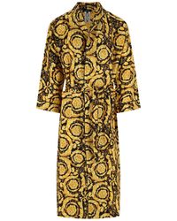 Versace - “Barocco” Silk Robe - Lyst