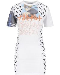 Marine Serre - Mini Upcycled Dress - Lyst