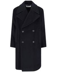 sunflower - Double-Breasted Wool Blend Coat - Lyst