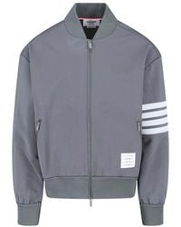 Thom Browne - 4 Bar Bomber Jacket - Lyst