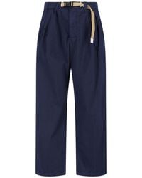 White Sand - Pants With Belt - Lyst