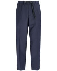 White Sand - Wool Blend Pants - Lyst