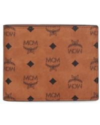 MCM - Portafoglio Bi-Fold Logo - Lyst