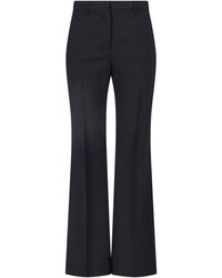 Sportmax - Flared Virgin Wool Pants - Lyst