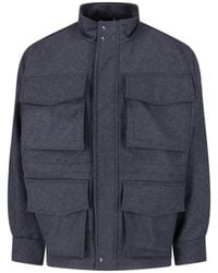 White Sand - Wool Blend Jacket - Lyst