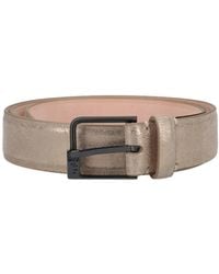 Maison Margiela - Cream Belt With Minimalist Design And Classic Buckle - Lyst