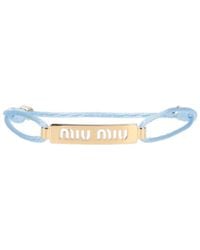 Miu Miu - Logo Bracelet - Lyst