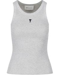 Ami Paris - Tank Top " De Caur" - Lyst