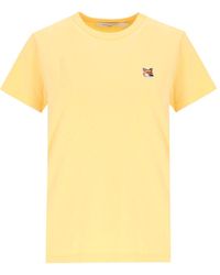 Maison Kitsuné - 'fox Head Patch Classic' T-shirt - Lyst
