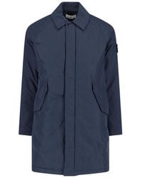 Stone Island - Padded Micro Twill Coat - Lyst