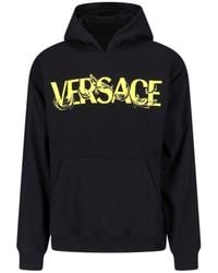 Versace - Logo-Print Hoodie - Lyst