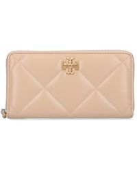 Tory Burch York Zip Passport Continental Wallet in Green | Lyst