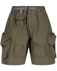 and wander - Oversized Belted Cargo Shorts - Lyst
