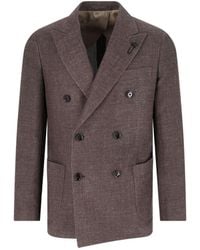 Lardini - Double-Breasted Blazer - Lyst