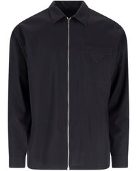 Prada - Camicia Zip - Lyst