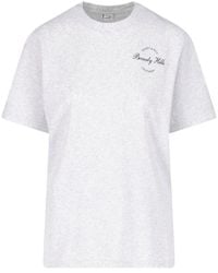 Sporty & Rich - T-Shirt "Beverly Script" - Lyst