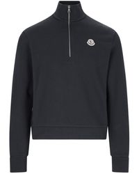 Moncler - Logo Turtleneck Sweatshirt - Lyst