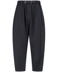 White Sand - Wide Leg Pants With Waistband - Lyst