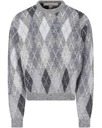 ERL - Argyle Knit Sweater - Lyst