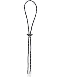 Prada - Cravatta Bolo Logo - Lyst
