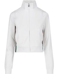 Gucci - Cotton Jersey Zip Sweatshirt - Lyst