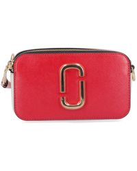 Marc Jacobs Marc jacobs (the) tracolla snapshot in pelle multicolore - Rosso