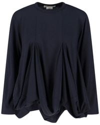 Comme des Garçons - Pleated Textured Fabric Top - Lyst