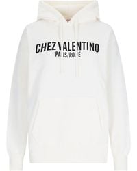 Valentino - Logo Hoodie - Lyst