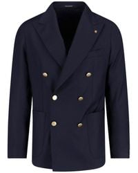Tagliatore - Double-Breasted Blazer - Lyst