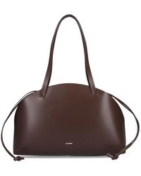 Jil Sander - Borsa A Spalla Media "Curve Shoulder" - Lyst