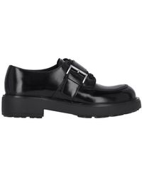 Prada - Scarpe Derby Con Monk Strap - Lyst